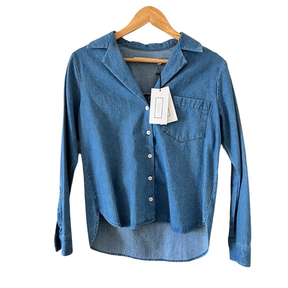 NWT Shades of Grey by Micah Camp Collar Shirt XS